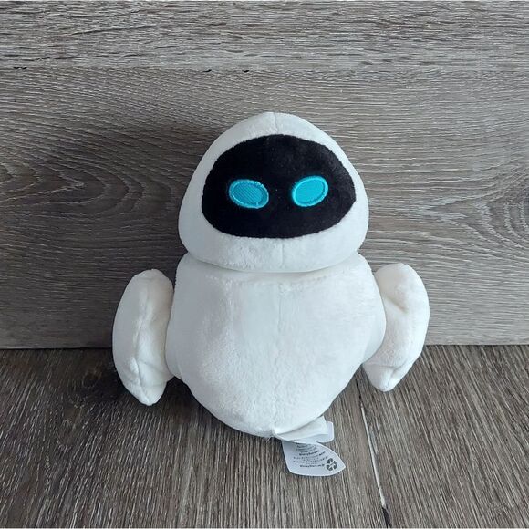 Eve Bean Bag White Plush Robot Toy 8" - Picture 1 of 4